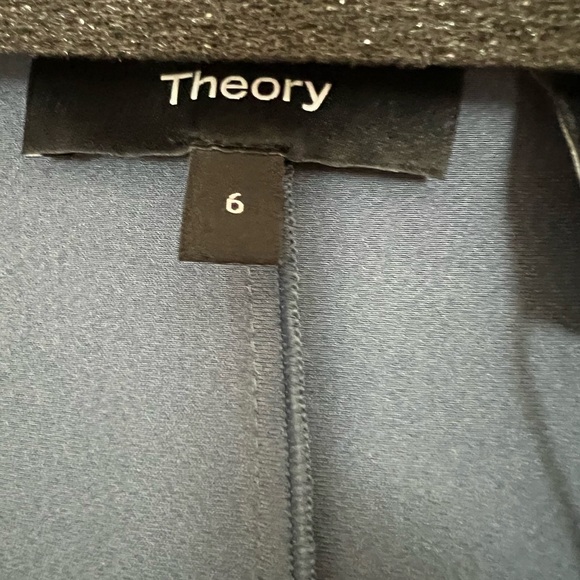 NWT THEORY Satin Midi Wrap Dress - Picture 4 of 5